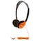 Hamiltonbuhl Personal On-Ear Stereo Headphone, Orange, 3PK HA2-ORG - alternate 2